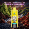 Cola Lime - Cherry Cola - Dr Blue - Strawberry Grape