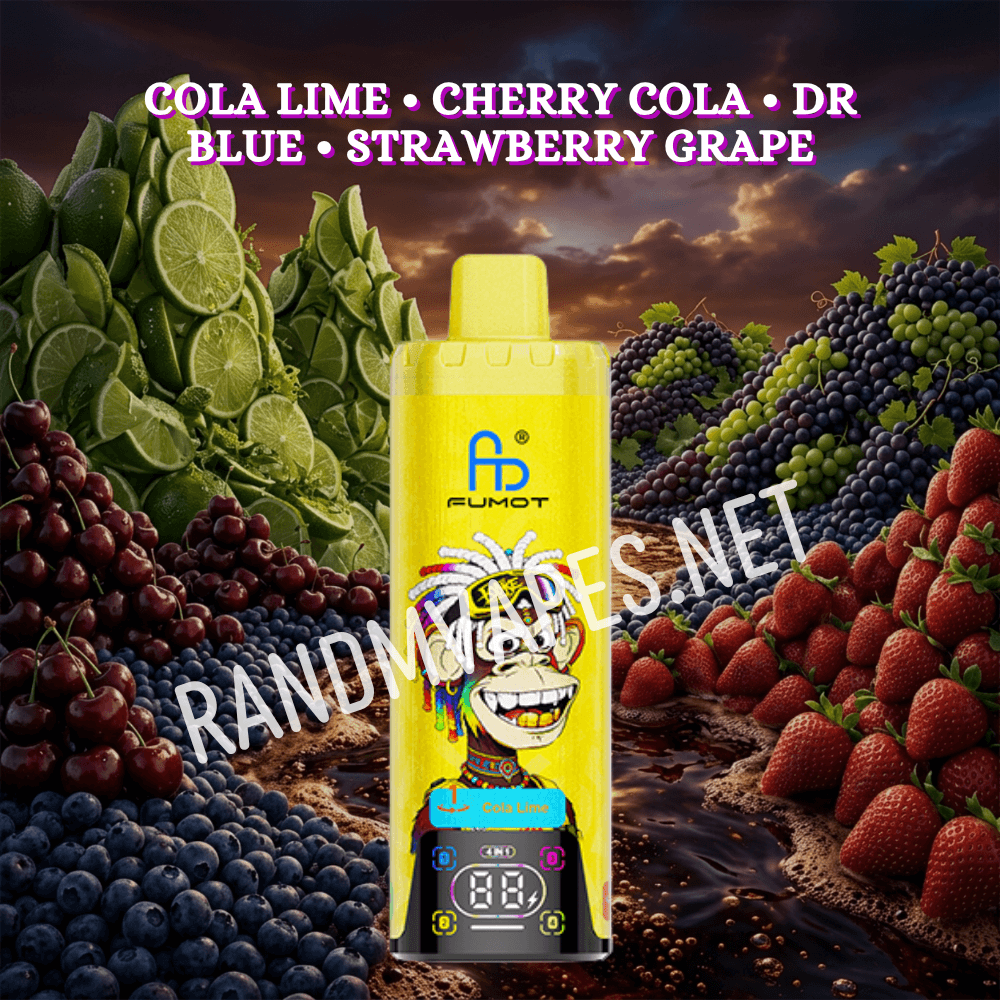 Cola Lime - Cherry Cola - Dr Blue - Strawberry Grape 1 Cola Lime - Cherry Cola - Dr Blue - Strawberry Grape