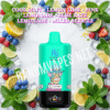 Cool mint - lemon lime - Pink lemonade  - Blue Razz lemonade - Mixed berries